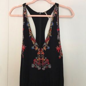 Free People Embroidered Jumpsuit